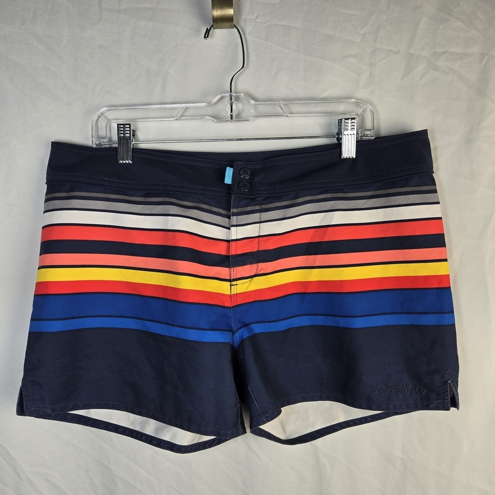 THE NORTH FACE Board Shorts Womens 14 Swimsuit Striped Water Sports Beach Lake